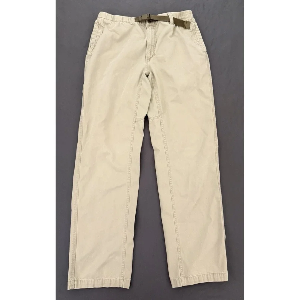 Columbia Pants Men's Size Small 30in Khaki Cargo Utility Belted Outdoor Hiking